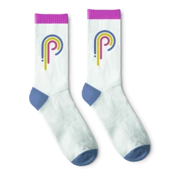 Шкарпетки класичні з логотипом високої довжини